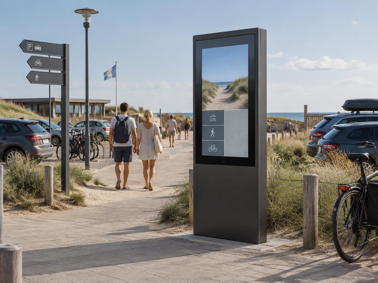 Conceptvisualisatie Parkeerroute in Noordwijk